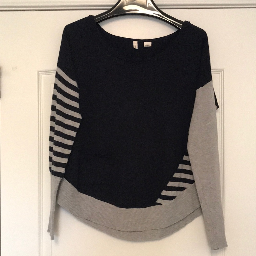 Moth navy and gray sweater